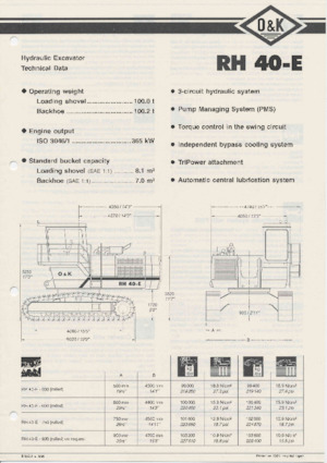 Raupenbagger O&K RH 40 E