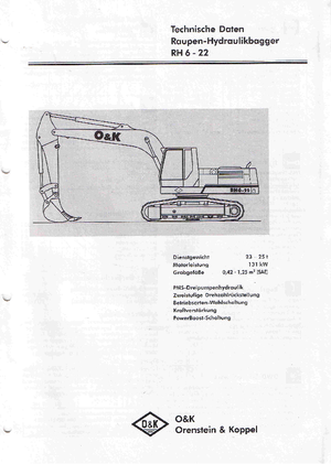 Raupenbagger O&K RH 6-22
