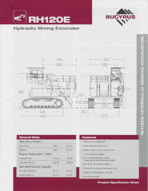 Raupenbagger Bucyrus RH120E