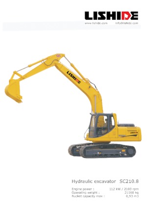 Raupenbagger Lishide SC210.8