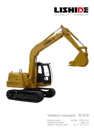 Raupenbagger Lishide SC70.8