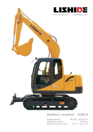 Raupenbagger Lishide SC80.8