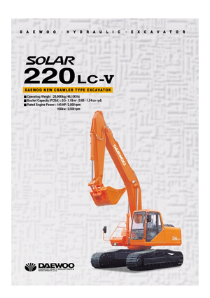 Raupenbagger Doosan Solar 220 LC-V SLR
