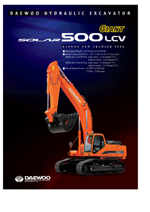 Raupenbagger Doosan Solar 500 LC-V Gigant