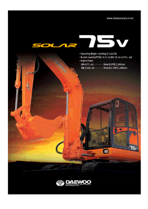 Raupenbagger Doosan Solar 75 V