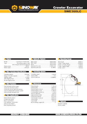 Raupenbagger Sinoway SWE360LC