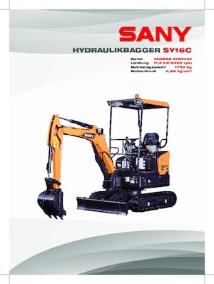 Minibagger Sany SY16C