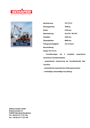 Raupenbagger Takeuchi TB 175 CV