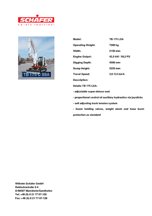 Raupenbagger Takeuchi TB 175