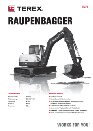 Raupenbagger Terex TC 75