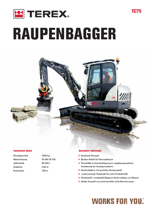 Raupenbagger Terex TC 75