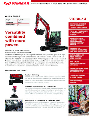 Raupenbagger Yanmar ViO80-1A