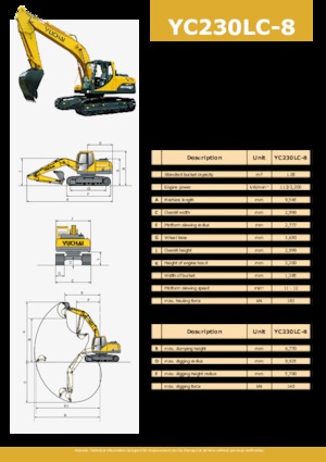 Raupenbagger Yuchai YC230LC-8 