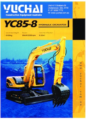 Raupenbagger Yuchai YC85-8 
