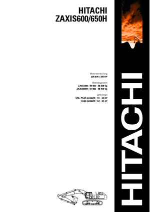 Raupenbagger Hitachi ZX 600