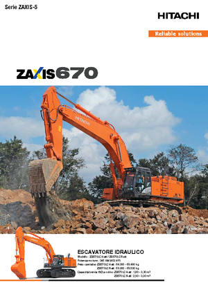 Raupenbagger Hitachi ZX670LCH-5B