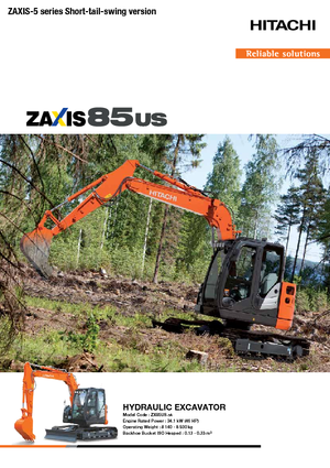 Raupenbagger Hitachi ZX85US-5A