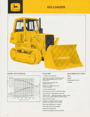 Laderaupen John Deere Construction 855