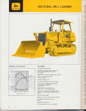 Laderaupen John Deere Construction 855