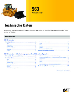 Laderaupen Caterpillar 963