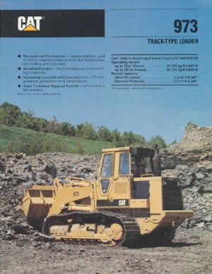 Laderaupen Caterpillar 973