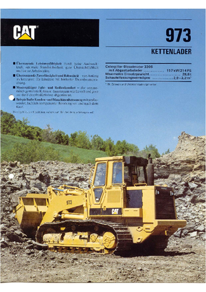 Laderaupen Caterpillar 973