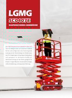 Scherenbühnen auf Raupen LGMG  SC1532E