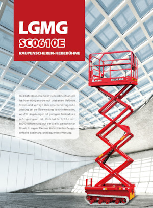 Scherenbühnen auf Raupen LGMG  SC0610E