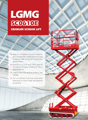 Scherenbühnen auf Raupen LGMG  SC0610E