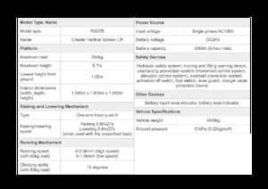Scherenbühnen auf Raupen Aichi SKYTOWER RX07B