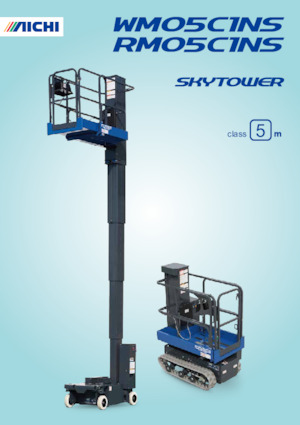 Senkrechtmast-Arbeitsbühnen Aichi SKYTOWER WM05C1NS