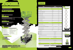 Scherenbühnen auf Raupen Zoomlion ZS1216C