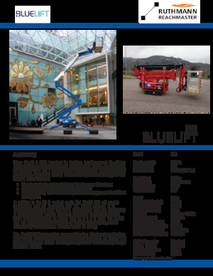 Gelenkarbeitsbühnen auf Raupen Ruthmann BLUELIFT B53