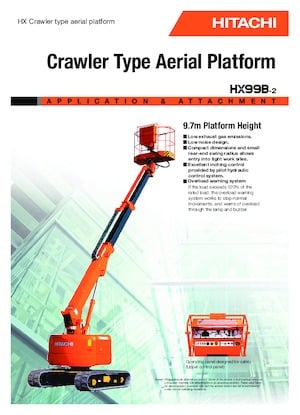 Teleskoparbeitsbühnen auf Raupen Hitachi HX 99 B 2