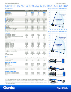 Teleskoparbeitsbühnen auf Raupen Genie S-60 TraX 