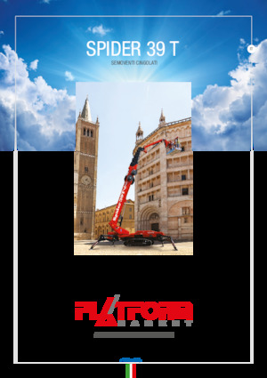 Teleskoparbeitsbühnen auf Raupen Platform Basket SPIDER 39 T