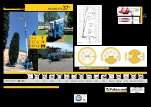 Teleskoparbeitsbühnen auf Raupen Palazzani XTJ 37+ C