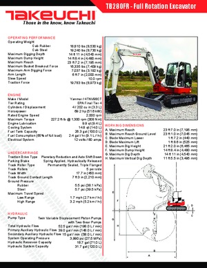 Raupenbagger Takeuchi TB 280 FR