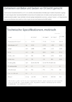 Brecherlöffel Epiroc BC 2500 