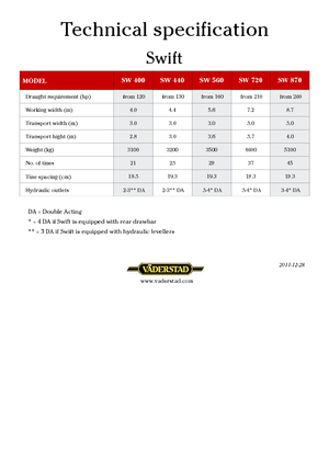 Grubber Väderstad Swift 720