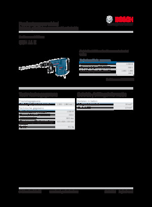 Abbruchhämmer und -Zangen Bosch GSH 11 E