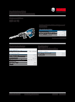 Abbruchhämmer und -Zangen Bosch GSH 11 VC