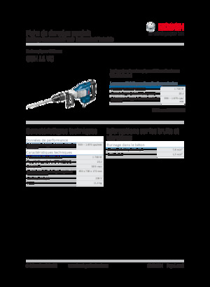 Abbruchhämmer und -Zangen Bosch GSH 11 VC