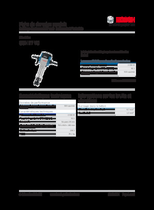Abbruchhämmer und -Zangen Bosch GSH 27 VC