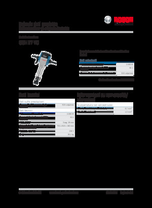 Abbruchhämmer und -Zangen Bosch GSH 27 VC