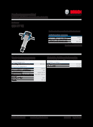 Abbruchhämmer und -Zangen Bosch GSH 27 VC