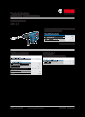 Abbruchhämmer und -Zangen Bosch GSH 3 E