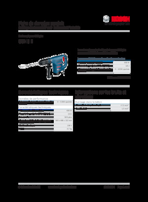 Abbruchhämmer und -Zangen Bosch GSH 3 E