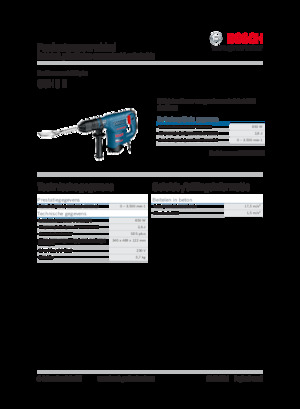 Abbruchhämmer und -Zangen Bosch GSH 3 E