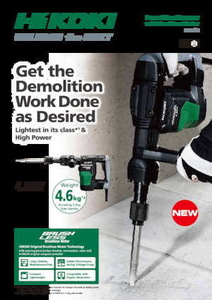 Abbruchhämmer und -Zangen HiKOKI H41SE 